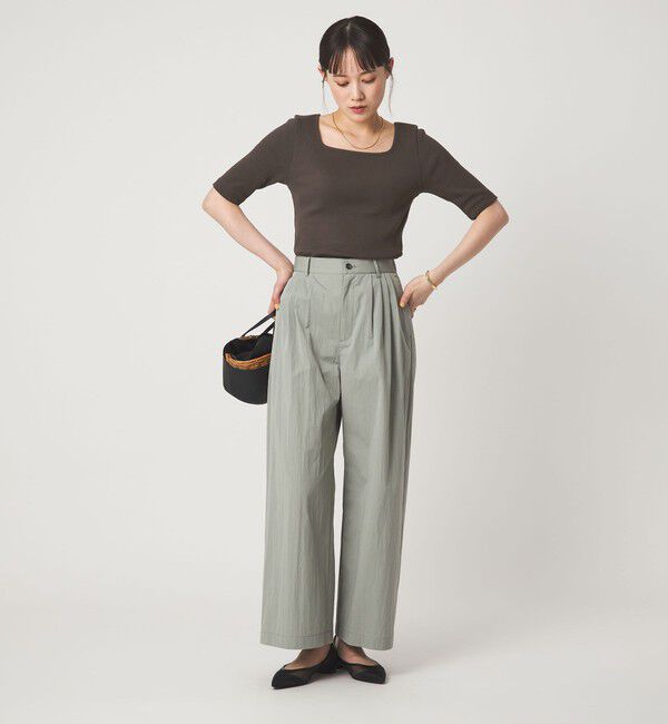 UNITED ARROWS green label relaxing「デコルテ フライス Tシャツ 抗菌」|Tシャツ・カットソー|