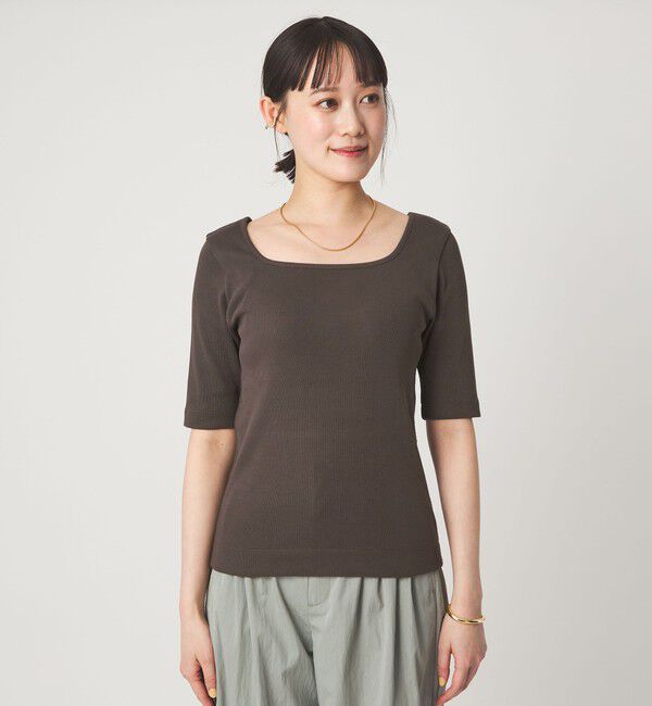 UNITED ARROWS green label relaxing「デコルテ フライス Tシャツ 抗菌」|Tシャツ・カットソー|