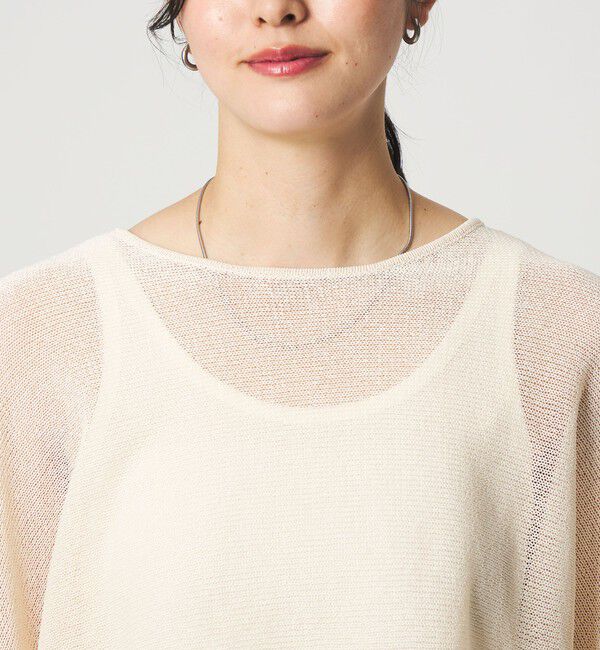 UNITED ARROWS green label relaxing「ペーパー ニット プルオーバー ウォッシャブル」|ニット・セーター|