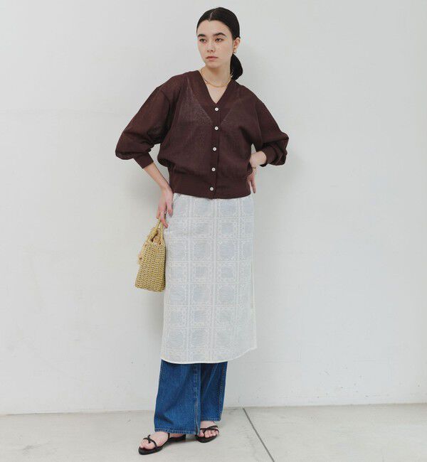 UNITED ARROWS green label relaxing「【結論シリーズ】ビューティーネック2WAYカーデ ウォッシャブル」|カーディガン|