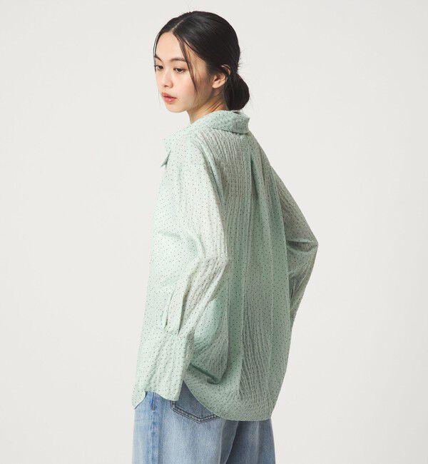 EMMEL REFINES「＜EMMEL REFINES＞EM ドット セミシアー シャツ」|シャツ・ブラウス|