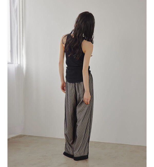 EMMEL REFINES「＜EMMEL REFINES＞EM ドットチュール レイヤー パンツ」|チノ|