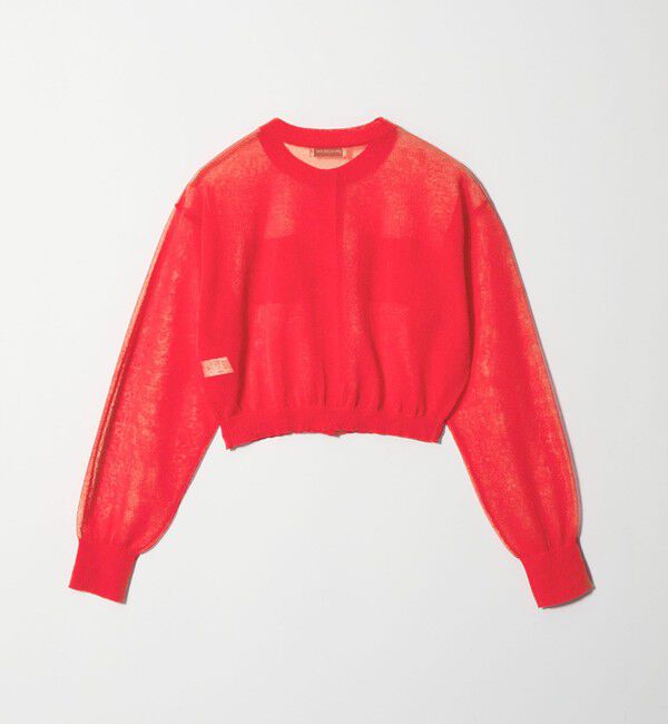 EMMEL REFINES「＜EMMEL REFINES＞EM HW FILMY シアー クルーネック カーディガン」|カーディガン|