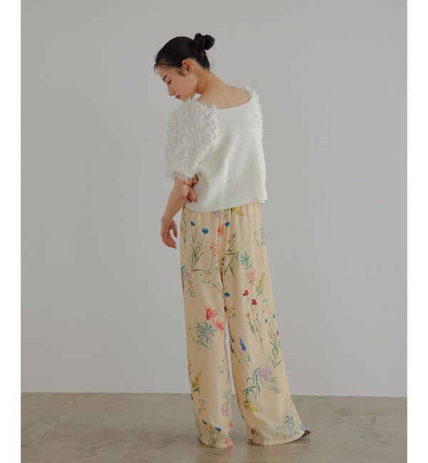 EMMEL REFINES「＜EMMEL REFINES＞EM HW テープヤーン ショートスリーブ ニット」|ニット・セーター|