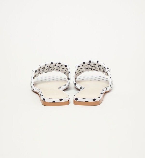 EMMEL REFINES「＜EMMEL REFINES＞EM ギャザー フラット サンダル」|サンダル|