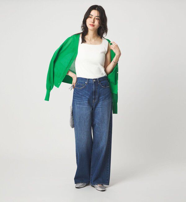 UNITED ARROWS green label relaxing「デコルテ フライス タンクトップ 抗菌」|タンクトップ|