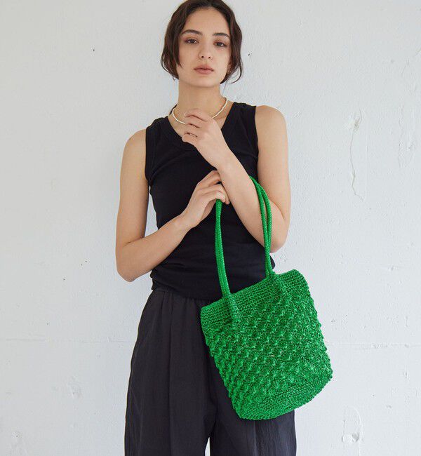 UNITED ARROWS green label relaxing「メタリックヤーンレーシー トートバッグ / ショルダーバッグ」|ショルダー・メッセンジャー|KELLY