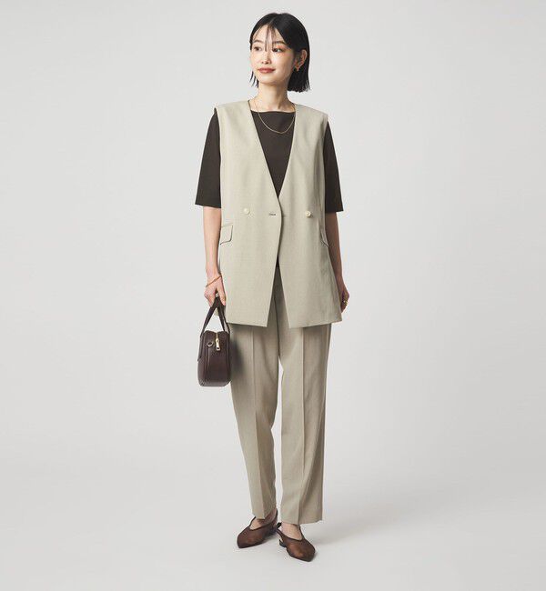 UNITED ARROWS green label relaxing「ボートネック ポンチ プルオーバー カットソー 接触冷感 UVカット」|Tシャツ・カットソー|