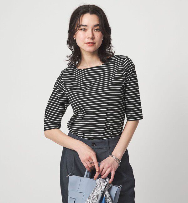 UNITED ARROWS green label relaxing「ボートネック ポンチ プルオーバー カットソー 接触冷感 UVカット」|Tシャツ・カットソー|その他1