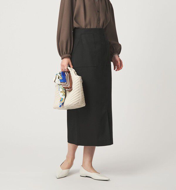 UNITED ARROWS green label relaxing「［size SHORTあり］Daily Chic カラミ タイト スカート マシンウォッシャブル」|タイト|