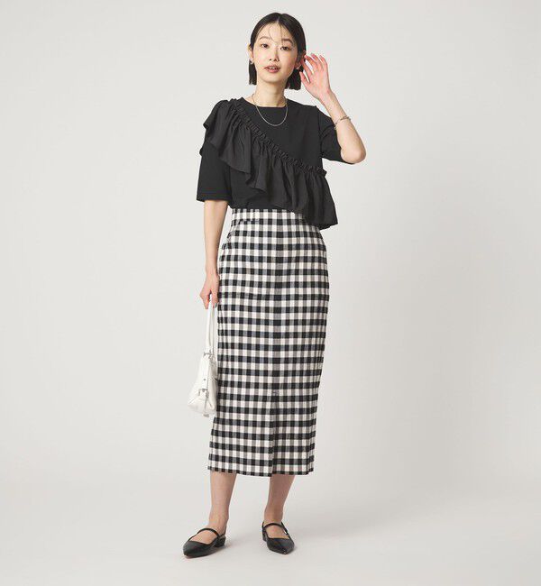 UNITED ARROWS green label relaxing「［size SHORTあり］Daily Chic カラミ タイト スカート マシンウォッシャブル」|タイト|