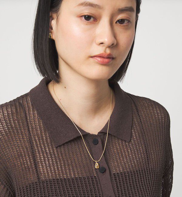 UNITED ARROWS green label relaxing「クリア シズク＆メタルフレーム ネックレス」|ネックレス|