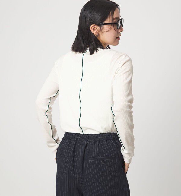 UNITED ARROWS green label relaxing「【WEB限定】＜at ease＞シアーテレコ ロングスリーブ カットソー」|Tシャツ・カットソー|