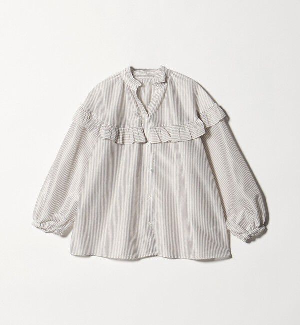 UNITED ARROWS green label relaxing「カールマイヤー ヨーク フリル ブラウス マシンウォッシャブル 通気性」|シャツ・ブラウス|