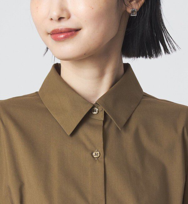 UNITED ARROWS green label relaxing「ウエスト タック フレア シャツ」|シャツ・ブラウス|