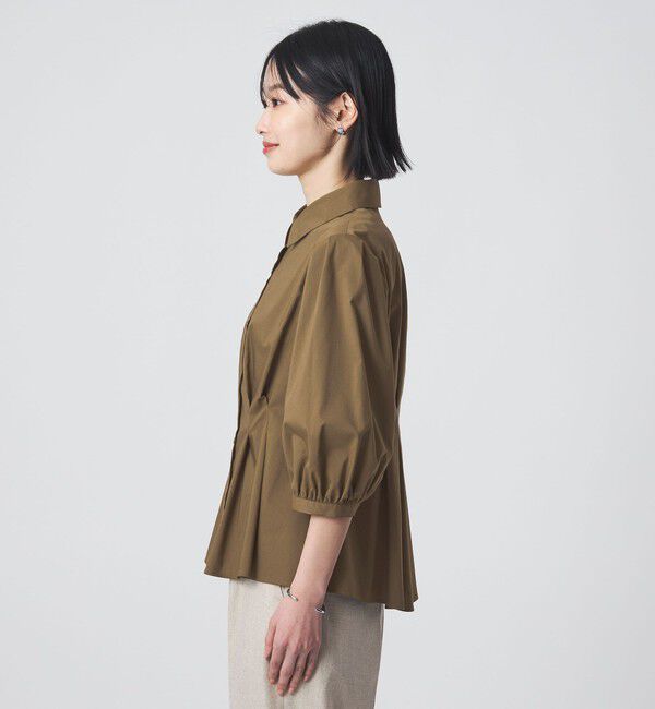 UNITED ARROWS green label relaxing「ウエスト タック フレア シャツ」|シャツ・ブラウス|