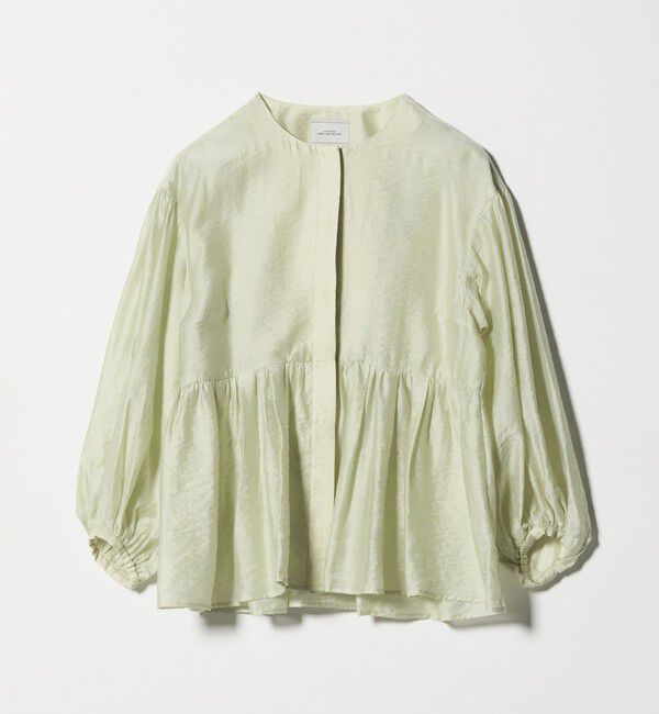 UNITED ARROWS green label relaxing「［size SHORTあり］fleurie(フルリー) シアー ノーカラー ジャケット 接触冷感」|ノーカラージャケット|