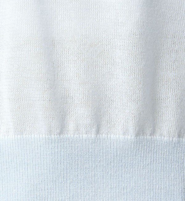 UNITED ARROWS green label relaxing「【WEB限定】＜at ease＞バイカラー シアー ニット プルオーバー」|ニット・セーター|