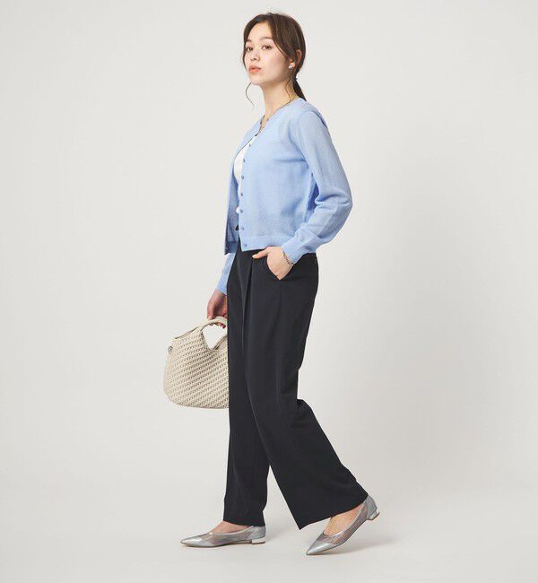 UNITED ARROWS green label relaxing「［size SHORT/TALLあり］サラフール ワイド パンツ ストレッチ 接触冷感 UVカット」|スラックス|