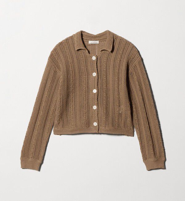 UNITED ARROWS green label relaxing「メッシュ ポロカーディガン ウォッシャブル」|カーディガン|