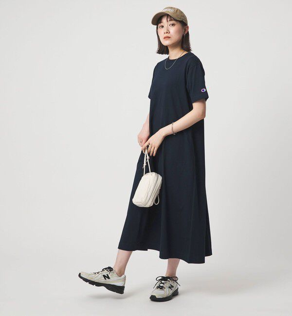 UNITED ARROWS green label relaxing「【別注】＜Champion＞ショートスリーブ フレア Tシャツ ワンピース」|ワンピース|