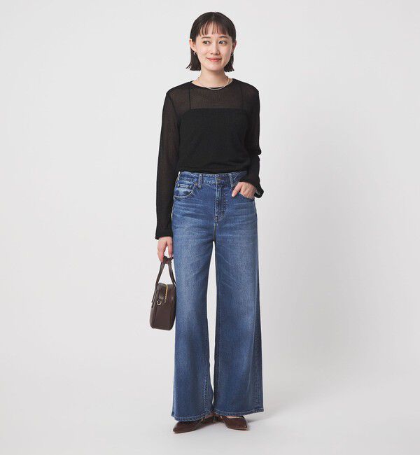 UNITED ARROWS green label relaxing「シャーリング シアー ロングスリーブ プルオーバー カットソー」|Tシャツ・カットソー|