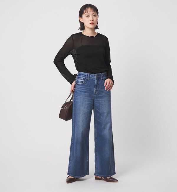 UNITED ARROWS green label relaxing「シャーリング シアー ロングスリーブ プルオーバー カットソー」|Tシャツ・カットソー|