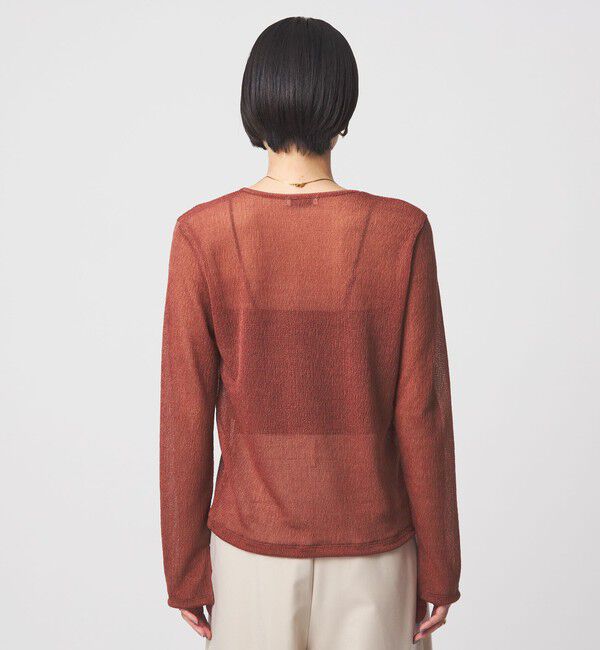 UNITED ARROWS green label relaxing「シャーリング シアー ロングスリーブ プルオーバー カットソー」|Tシャツ・カットソー|