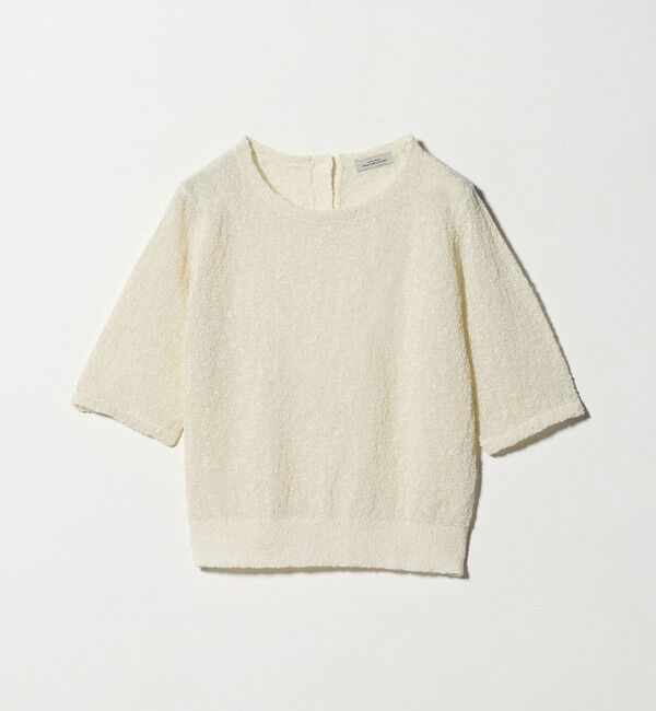 UNITED ARROWS green label relaxing「ノットヤーン ショートスリーブ プルオーバー ウォッシャブル」|ニット・セーター|