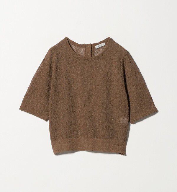 UNITED ARROWS green label relaxing「ノットヤーン ショートスリーブ プルオーバー ウォッシャブル」|ニット・セーター|