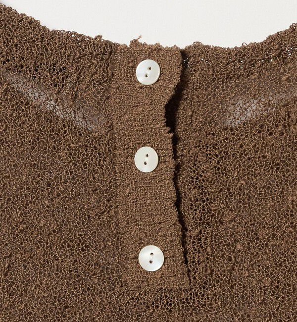 UNITED ARROWS green label relaxing「ノットヤーン ショートスリーブ プルオーバー ウォッシャブル」|ニット・セーター|