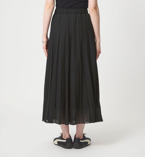 UNITED ARROWS green label relaxing「シアー ガーゼ プリーツスカート」|フレア|