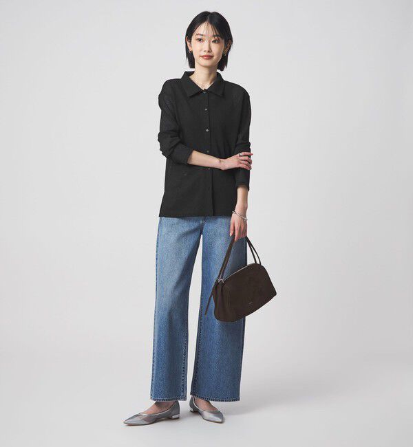 UNITED ARROWS green label relaxing「シアー サーマル ポロカーディガン」|カーディガン|