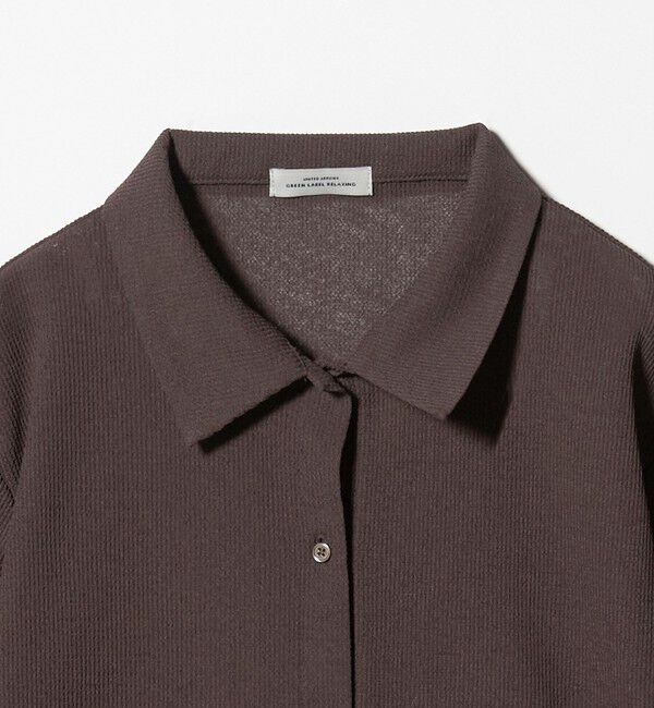 UNITED ARROWS green label relaxing「シアー サーマル ポロカーディガン」|カーディガン|