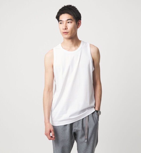 UNITED ARROWS green label relaxing「ドライ タンクトップ -吸水速乾-」|タンクトップ|WHITE