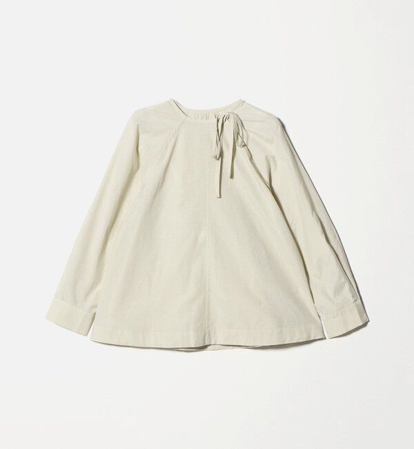 BEAUTY&YOUTH UNITED ARROWS「リボンタイ ノーカラーブラウス」|シャツ・ブラウス|