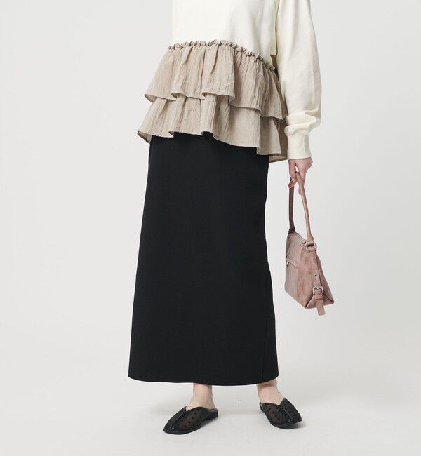 BEAUTY&YOUTH UNITED ARROWS「【WEB限定 Wardrobe DAILY MINIMAL】ミラノリブ ニットスカート ウォッシャブル」|スカート|