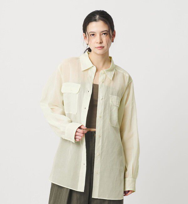 BEAUTY&YOUTH UNITED ARROWS「コットン シアー ワーク シャツ」|シャツ・ブラウス|