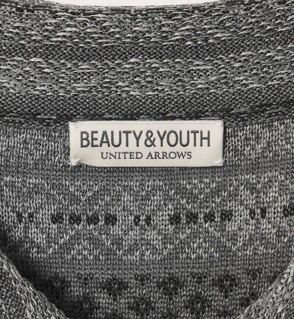BEAUTY&YOUTH UNITED ARROWS「フェアアイル ショートスリーブ ニットシャツ」|カーディガン|