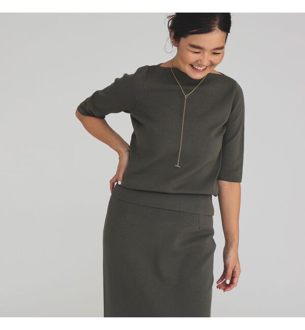 Demi-Luxe BEAMS 「シンプル ボートネックニット .M」|ニット・セーター|