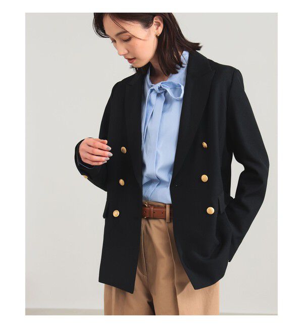 Demi-Luxe BEAMS 「ドライギャバジン ６ボタン ダブルジャケット」|ダッフルコート|