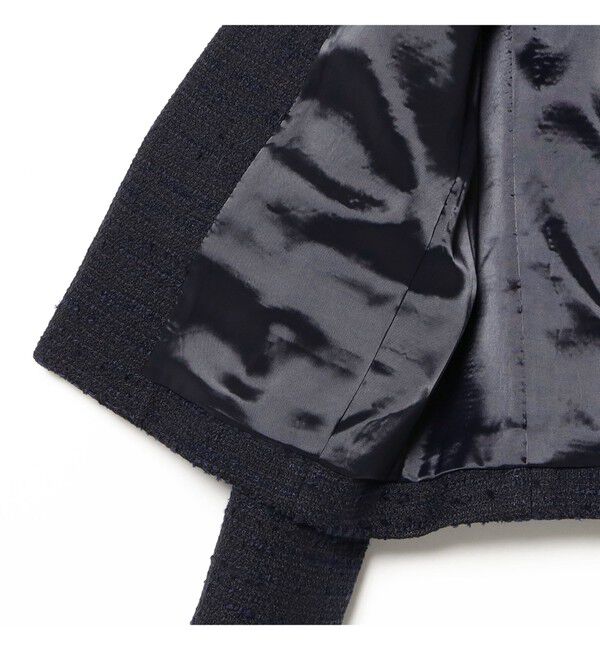 Demi-Luxe BEAMS 「ツイード クルーネック ジャケット＊」|ダッフルコート|