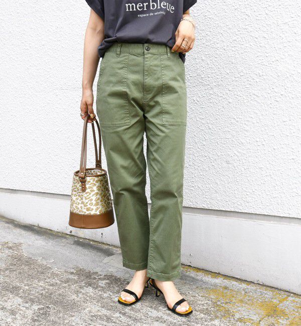 SHIPS for women「【WEB限定】ストレッチ ベーシック ベイカー パンツ」|その他|