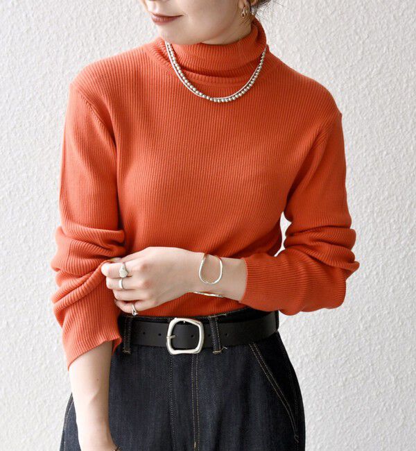 SHIPS any「SHIPS any:〈手洗い可能〉デリケート リブ タートルネック ニット プルオーバー」|ニット・セーター|