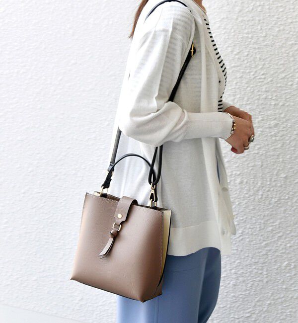 SHIPS any「《一部追加予約》SHIPS any: バイカラー2WAY スクエア ショルダー バッグ」|ショルダー・メッセンジャー|