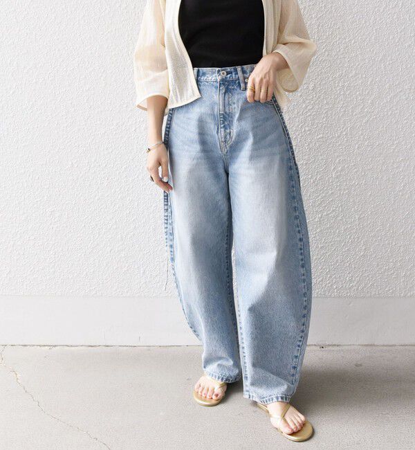 SHIPS any「《追加予約》bon_meur:〈洗濯機可能〉コクーン シルエット デニム パンツ」|デニム|