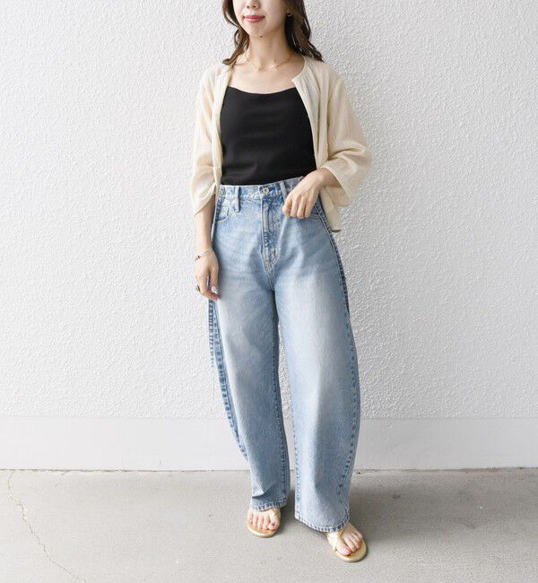 SHIPS any「《追加予約》bon_meur:〈洗濯機可能〉コクーン シルエット デニム パンツ」|デニム|