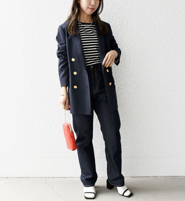 SHIPS any「SHIPS any:〈洗濯機可能〉アイビー ブレザー ダブル ジャケット」|テーラードジャケット|