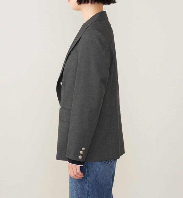 quaranciel「quaranciel:〈洗濯機可能〉ハンサム ダブルブレスト ブレザー ジャケット（セットアップ対応）」|テーラードジャケット|