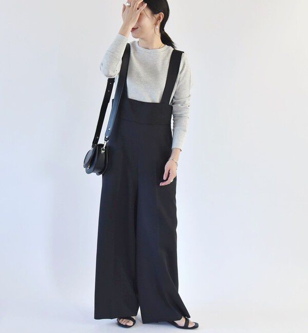 quaranciel「quaranciel:〈洗濯機可能〉ワッフル クルーネック ラウンドヘム カットソー」|Tシャツ・カットソー|